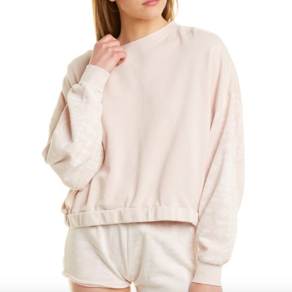 VINTAGE HAVANA Elastic Bottom Pullover | NWT| Pink | Size L